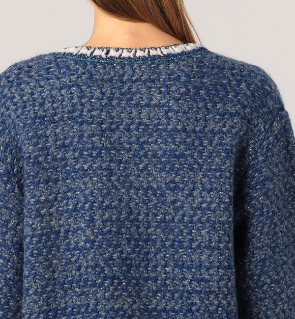 MACPHEE「ラメツイードニット 4ポケットカーディガン」|カーディガン|