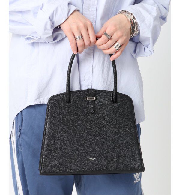  「【blancle/ ブランクレ】S.LETHER one handle formal bag」|ハンドバッグ|ブラック