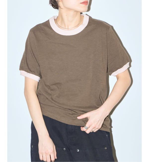  「[THE MOOD]リンガーTEE2」|Tシャツ・カットソー|ブラウン