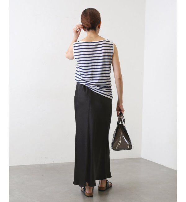 IENA「《追加6》ダブルサテンスカート」|スカート|