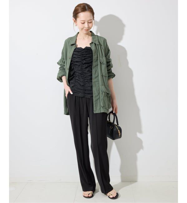 SLOBE IENA「《4サイズ展開》ピンタックセミフレアパンツ」|その他|