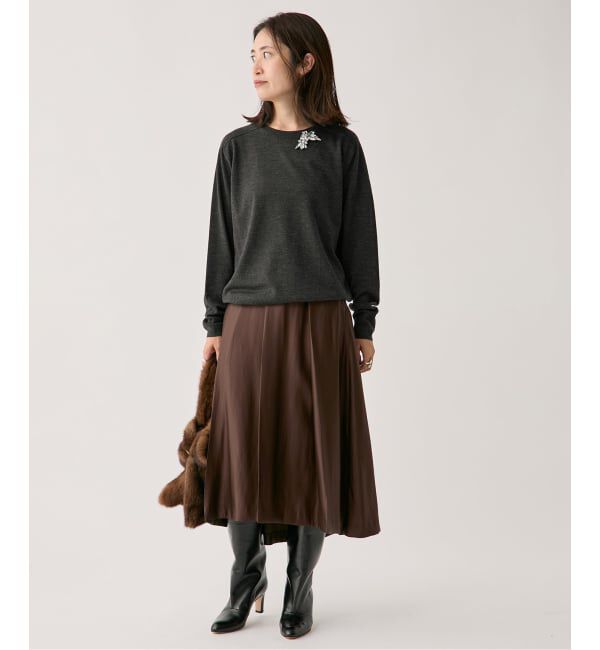 VERMEIL par iena「GLOW wool crew knit」|ニット・セーター|