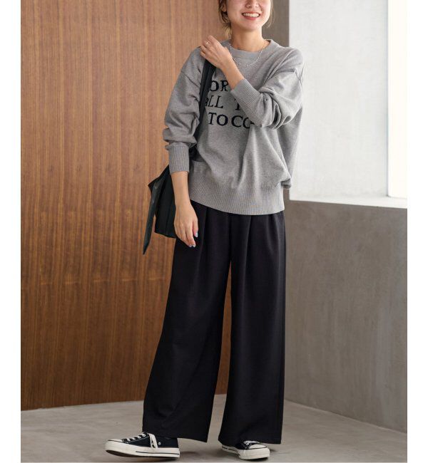 JOURNAL STANDARD relume「《追加5》ウォッシャブルサージストレッチタックワイドパンツ」|スラックス|