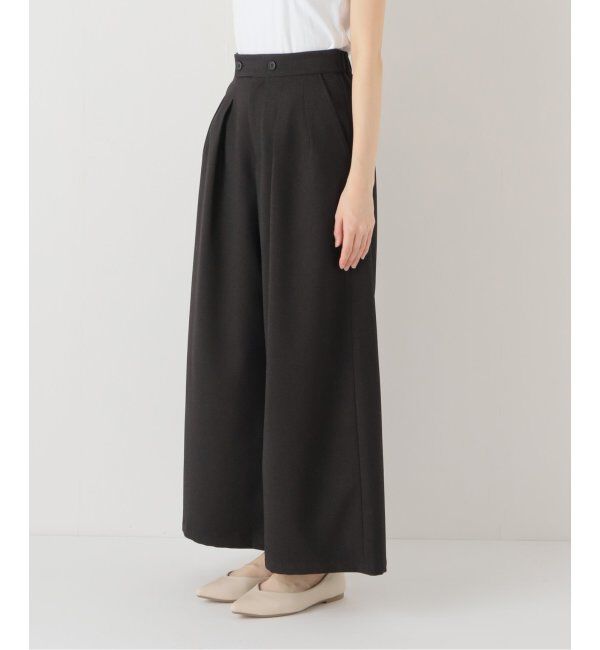 JOURNAL STANDARD relume「《追加5》ウォッシャブルサージストレッチタックワイドパンツ」|スラックス|