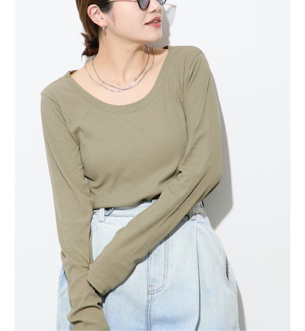 JOURNAL STANDARD「シアーフライス2WAYロングスリーブ」|Tシャツ・カットソー|カーキ