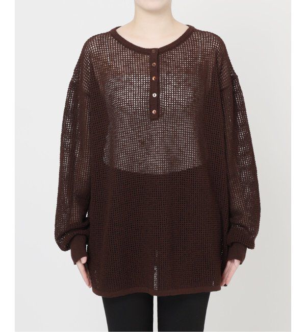 JOURNAL STANDARD「《追加》ヘンリーメッシュニット」|ニット・セーター|