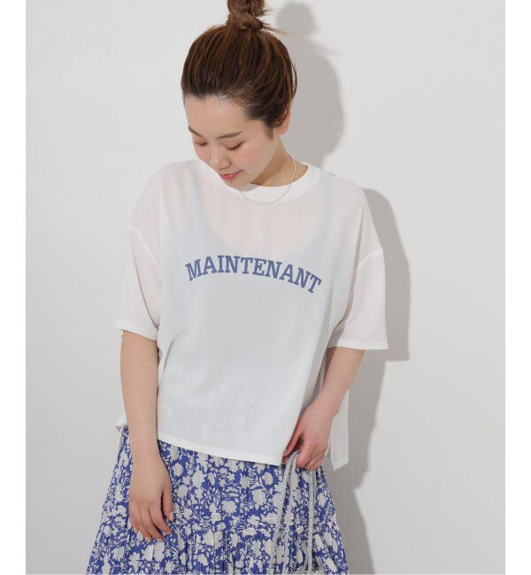 JOURNAL STANDARD relume「《追加3》2WAYジョーゼットロゴTEE」|Tシャツ・カットソー|