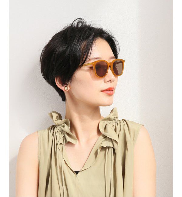 NOBLE「【MILLE】 MONICA　サングラス」|メガネ|キャメル