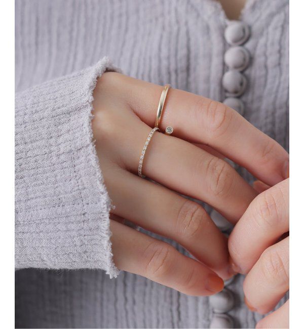 Lilas by Spick&Span「べゼルダイヤリング K10」|リング|