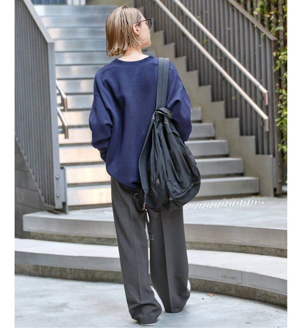 Spick and Span「《追加2》ダブルクロスツータックパンツ」|スラックス|