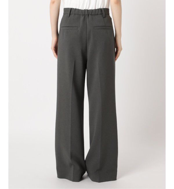 Spick and Span「《追加2》ダブルクロスツータックパンツ」|スラックス|