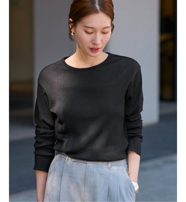 FRAMeWORK「≪追加≫スパンライクドライテレコロンT」|Tシャツ・カットソー|ブラック