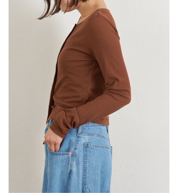 U by SPICK&SPAN「コットンテレココンパクトカーデ」|カーディガン|