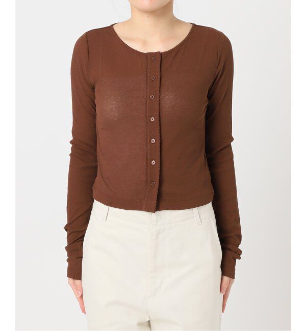 U by SPICK&SPAN「コットンテレココンパクトカーデ」|カーディガン|