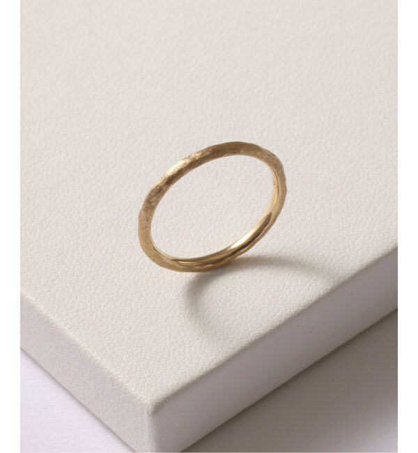 Lilas by Spick&Span「テクスチャーマットピンキーリング K10」|リング|ゴールド