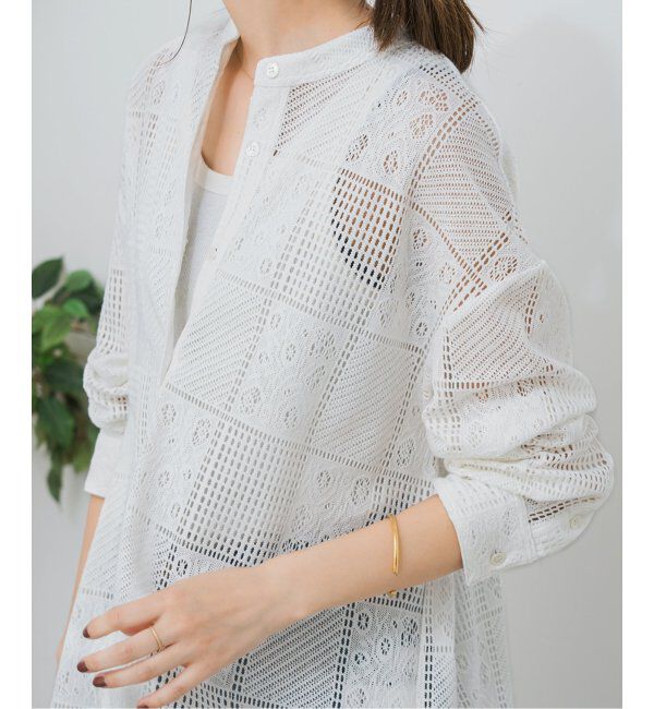 Spick and Span「《追加3》PEレースシャツ」|シャツ・ブラウス|