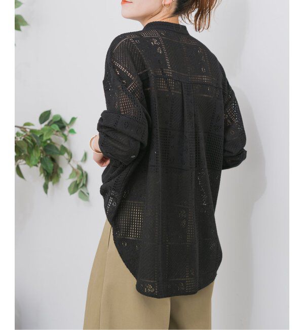 Spick and Span「《追加3》PEレースシャツ」|シャツ・ブラウス|