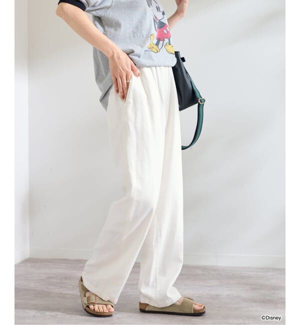FRAMeWORK「≪WEB限定 / 追加予約≫レーヨンリネンツイルドロストパンツ」|その他|ホワイト