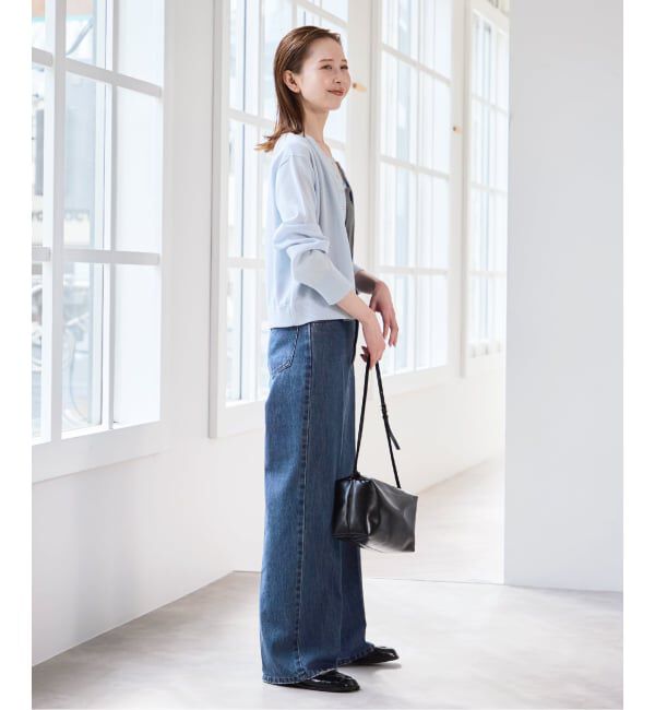 U by SPICK&SPAN「《追加予約》ハイライズストレートデニム」|デニム|