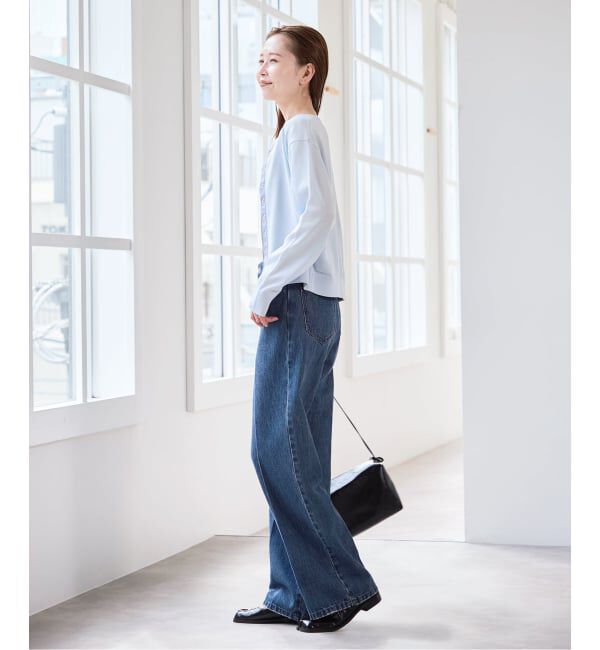 U by SPICK&SPAN「《追加予約》ハイライズストレートデニム」|デニム|