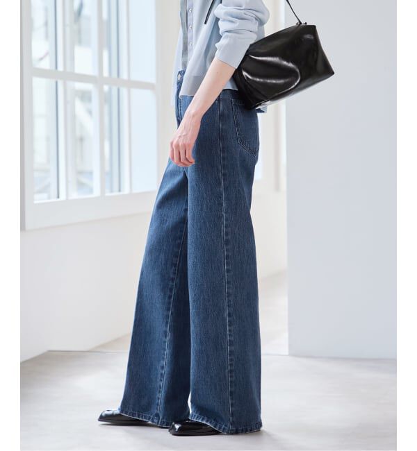 U by SPICK&SPAN「《追加予約》ハイライズストレートデニム」|デニム|