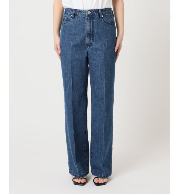 U by SPICK&SPAN「《追加予約》ハイライズストレートデニム」|デニム|