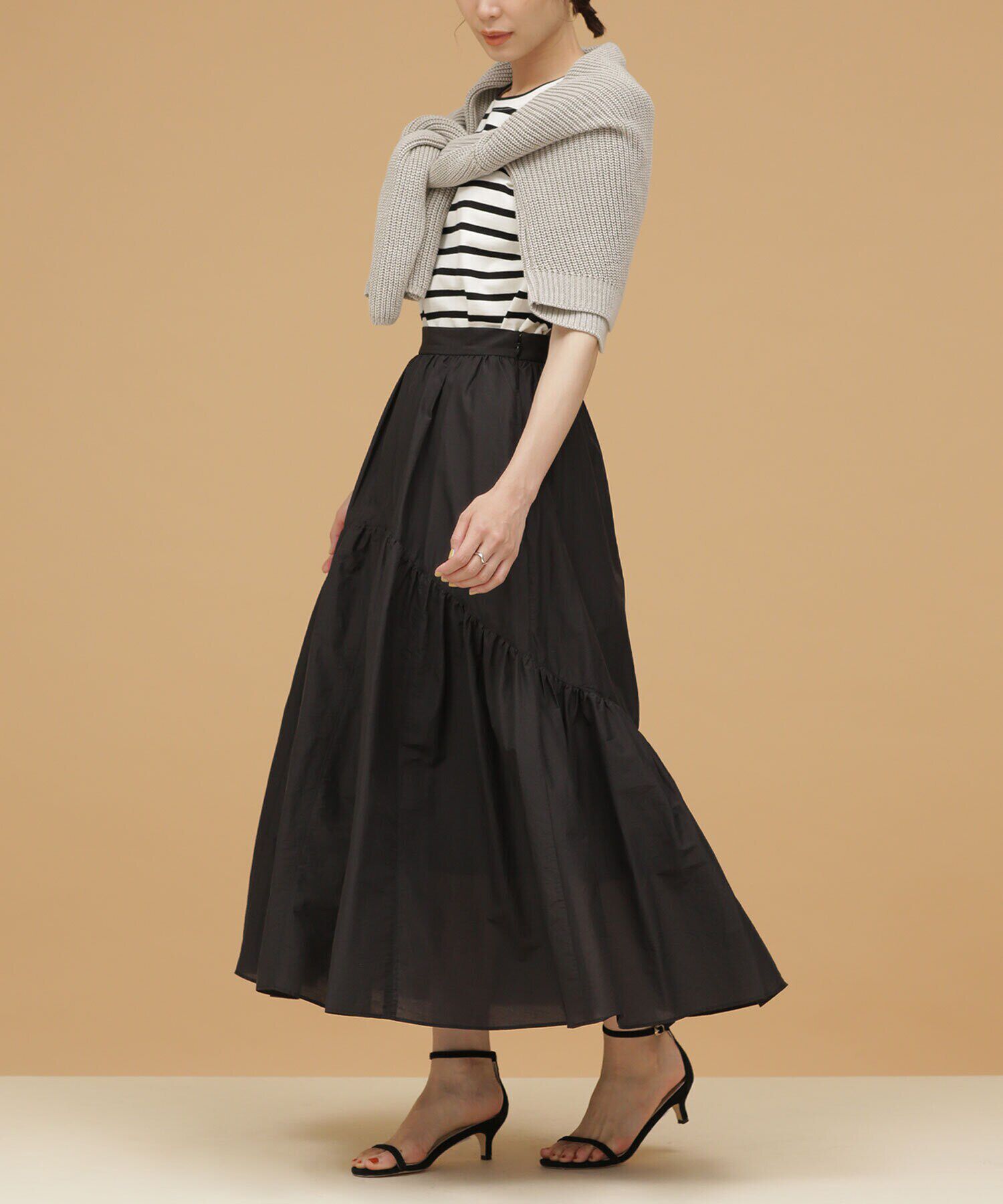 nano･universe「LB.03/切り替えギャザーティアードスカート」|スカート|