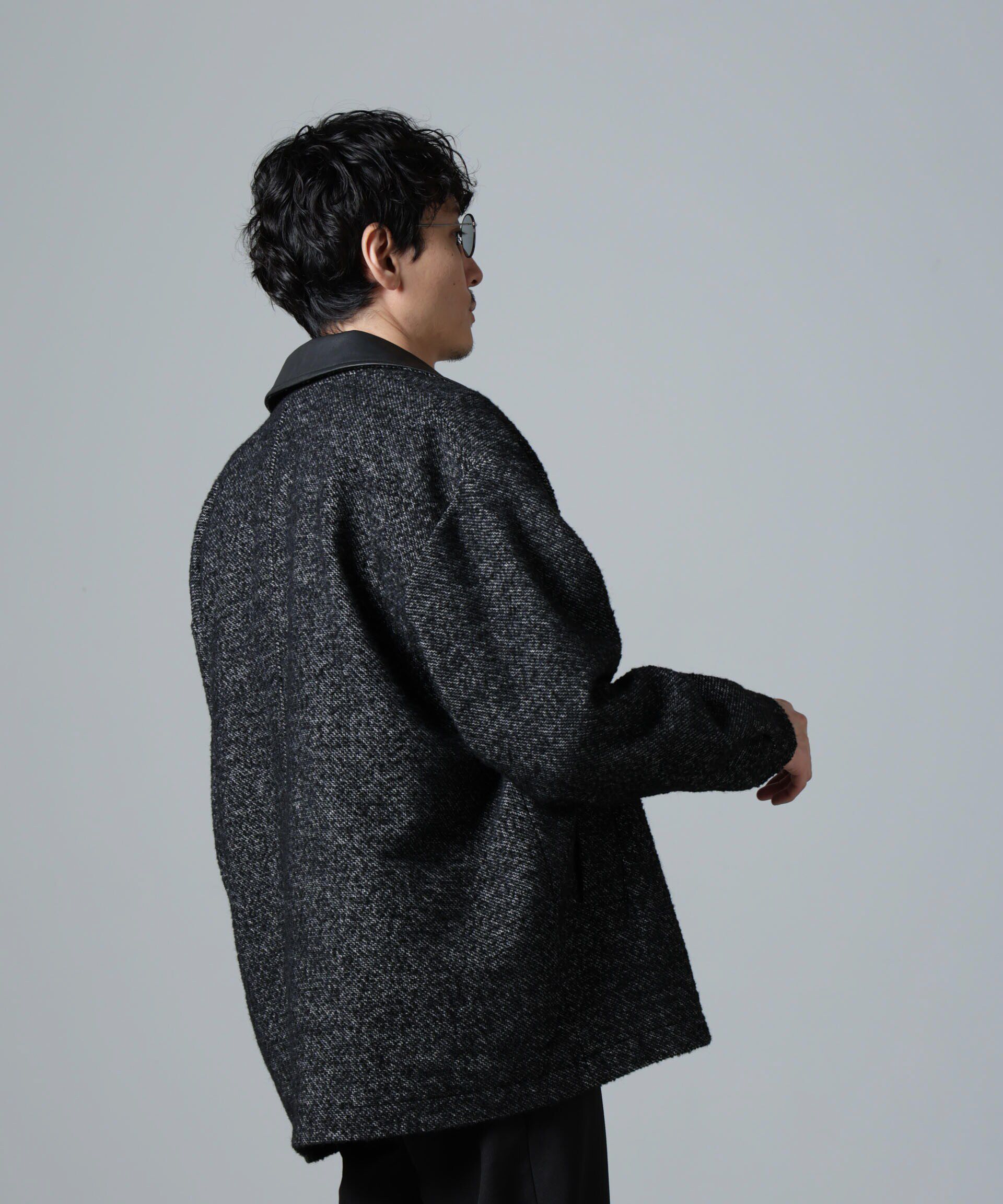 nano･universe「ループヤーンミックス バーンジャケット」|ブルゾン・スタジャン|