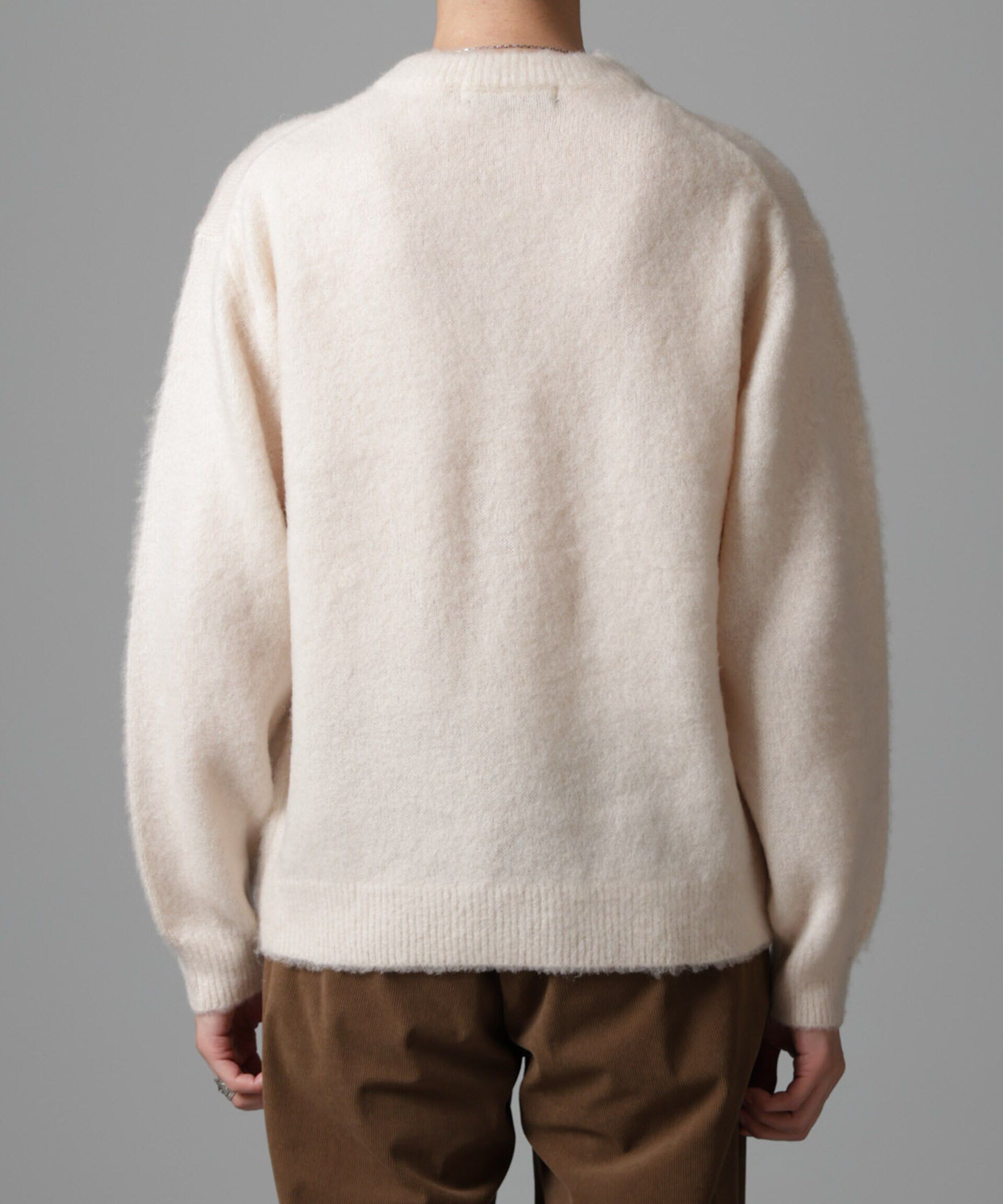 nano･universe「モヘヤブレンド起毛クルーネックニット」|ニット・セーター|