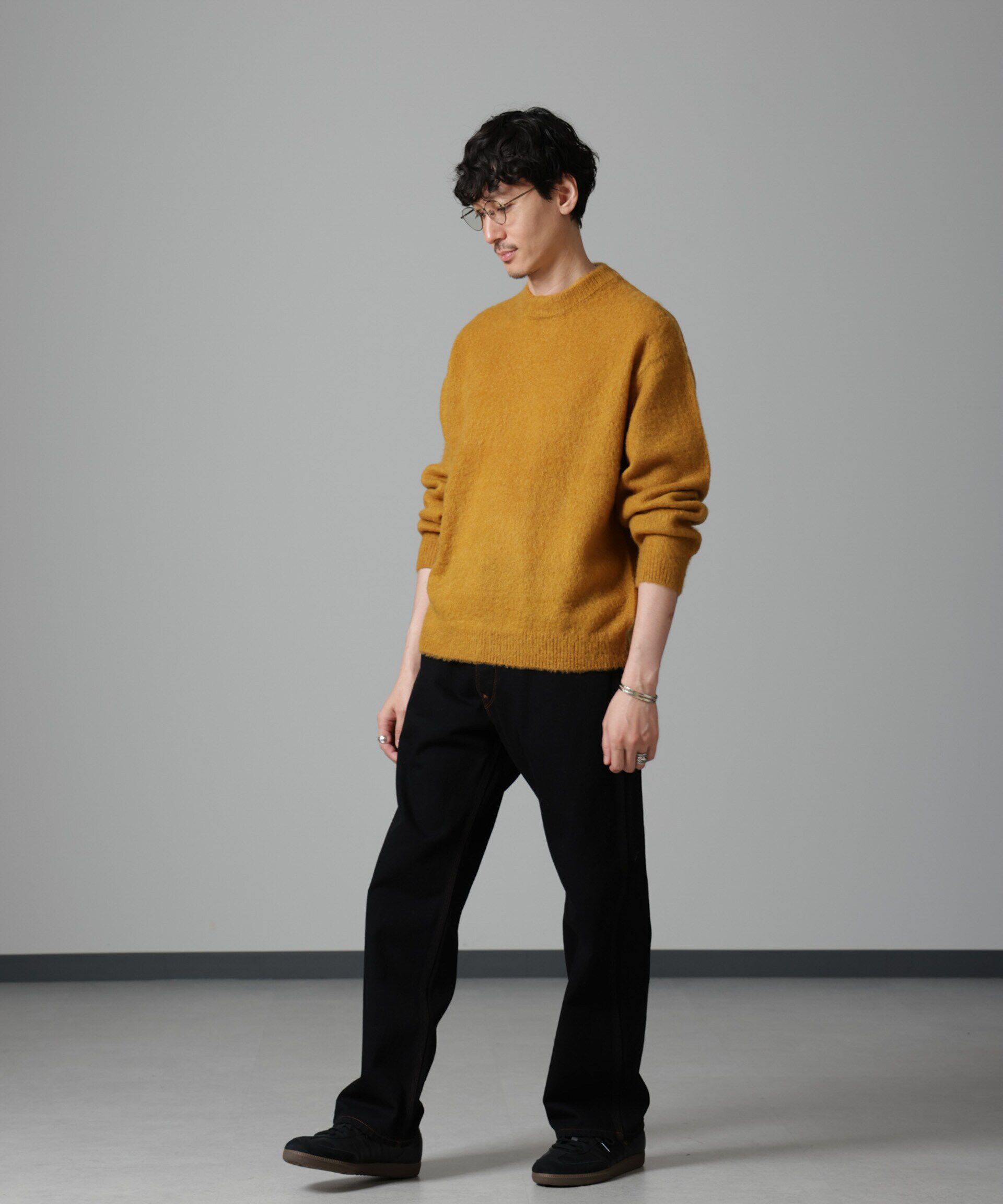 nano･universe「モヘヤブレンド起毛クルーネックニット」|ニット・セーター|