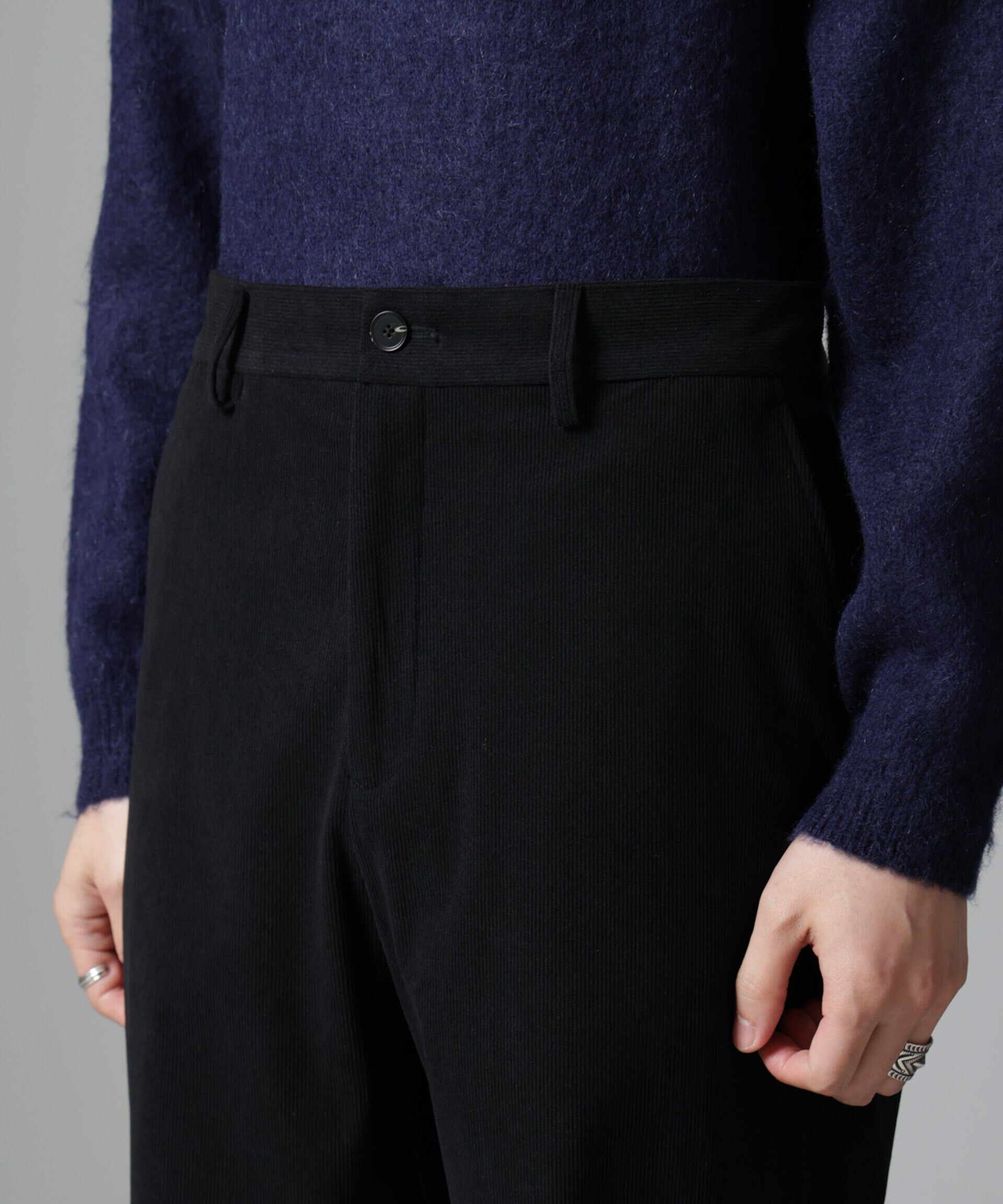 nano･universe「モヘヤブレンド起毛クルーネックニット」|ニット・セーター|