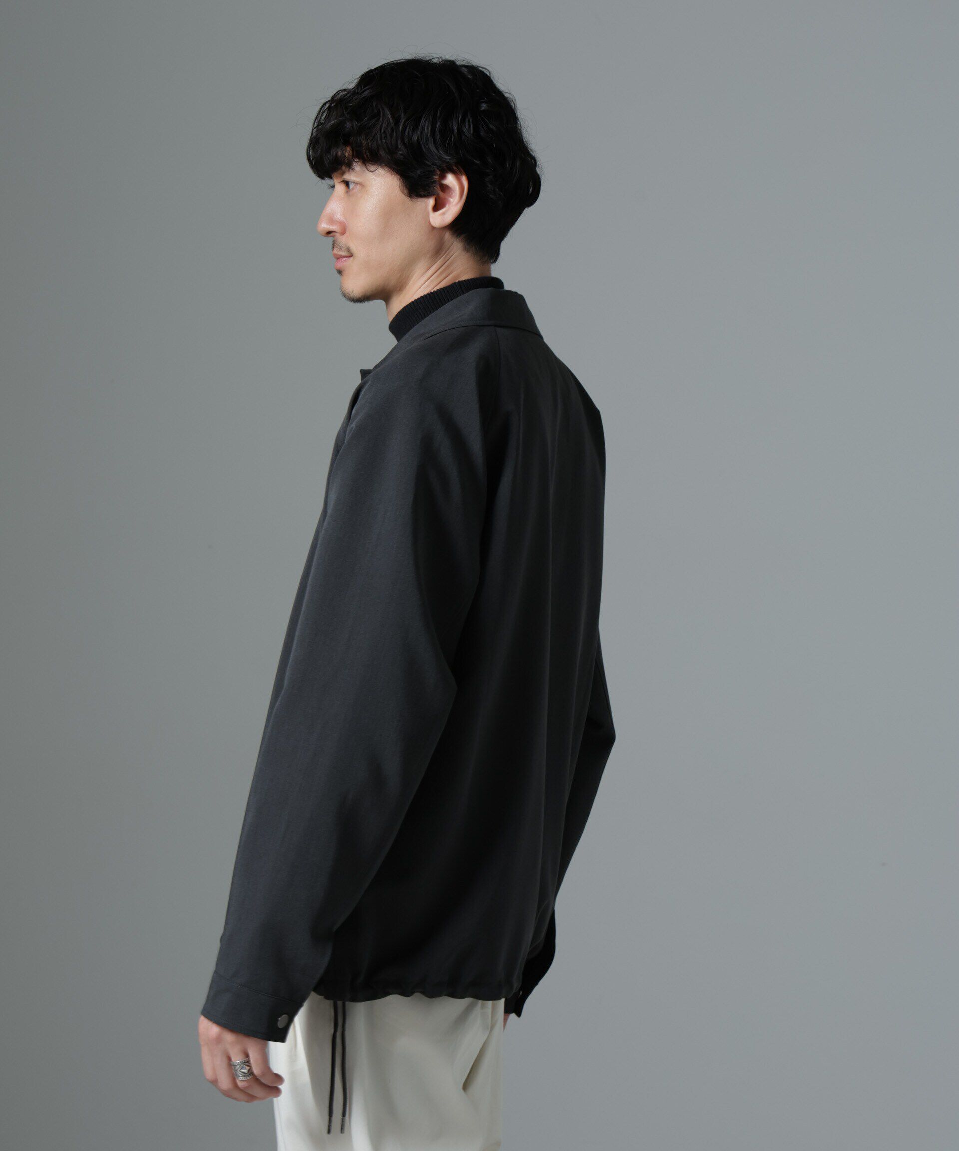 nano･universe「イタリアンドットリラックスコーチジャケット」|ブルゾン・スタジャン|