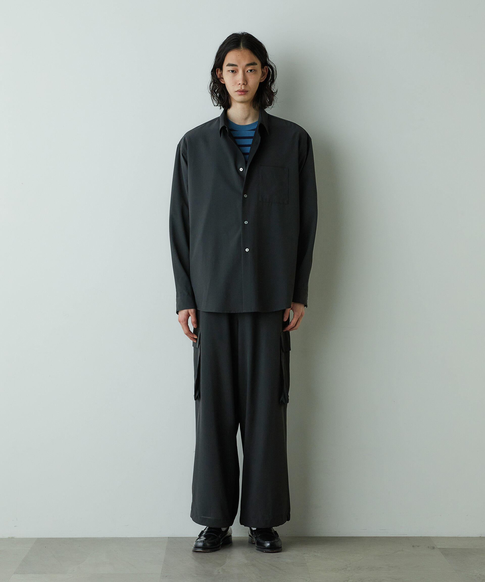 nano･universe「「HOTEL PALACE」オテルパラス アスレチックテックレギュラーカラーシャツ」|シャツ・ブラウス|