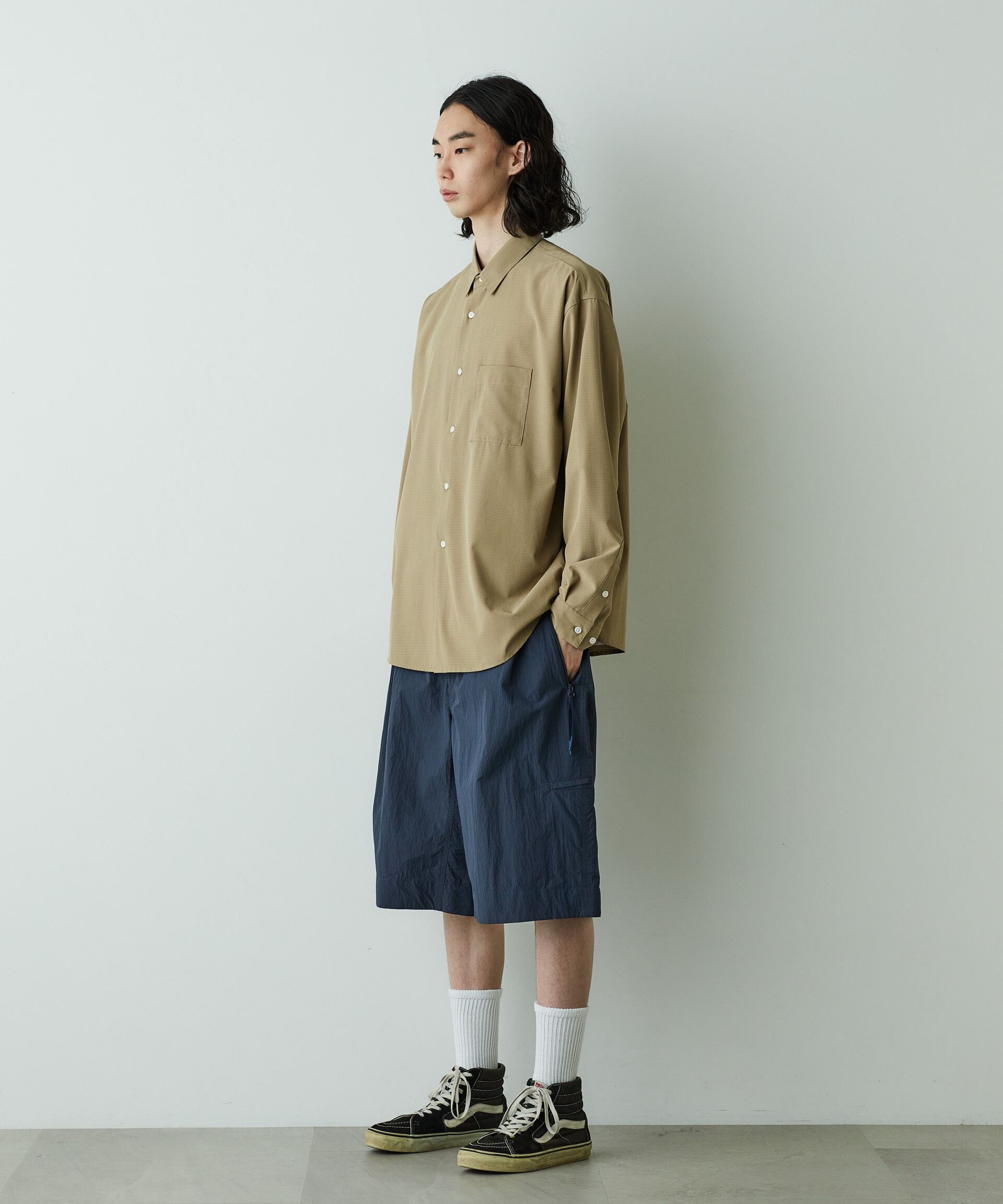 nano･universe「「HOTEL PALACE」オテルパラス アスレチックテックレギュラーカラーシャツ」|シャツ・ブラウス|