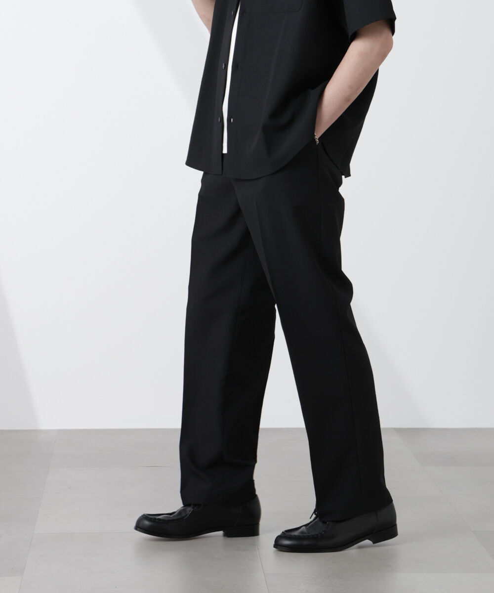 nano･universe「セオアルファ スラックス（セットアップ可）」|チノ|ブラック