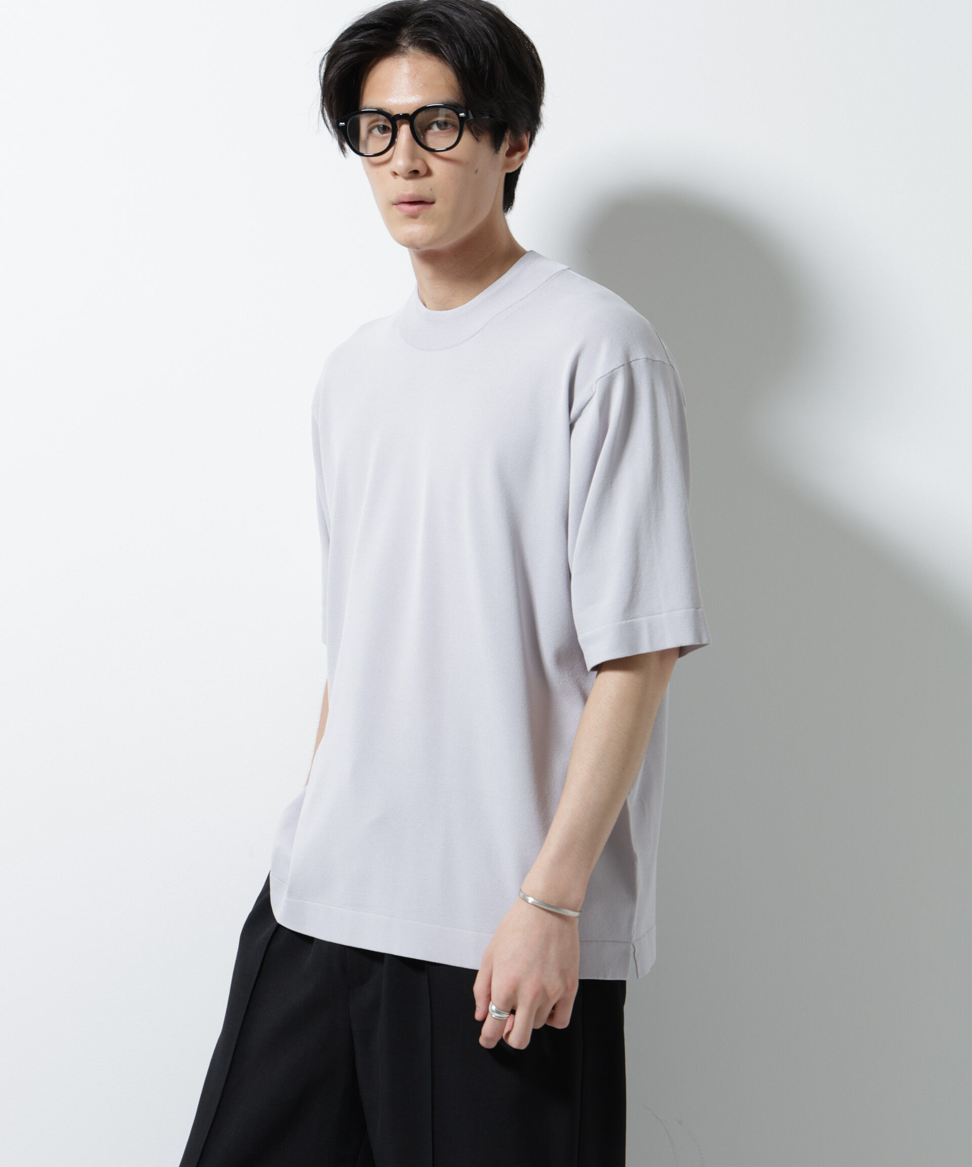 nano･universe「｢ELITE 7 FUNCTION｣モックネックニット」|ニット・セーター|