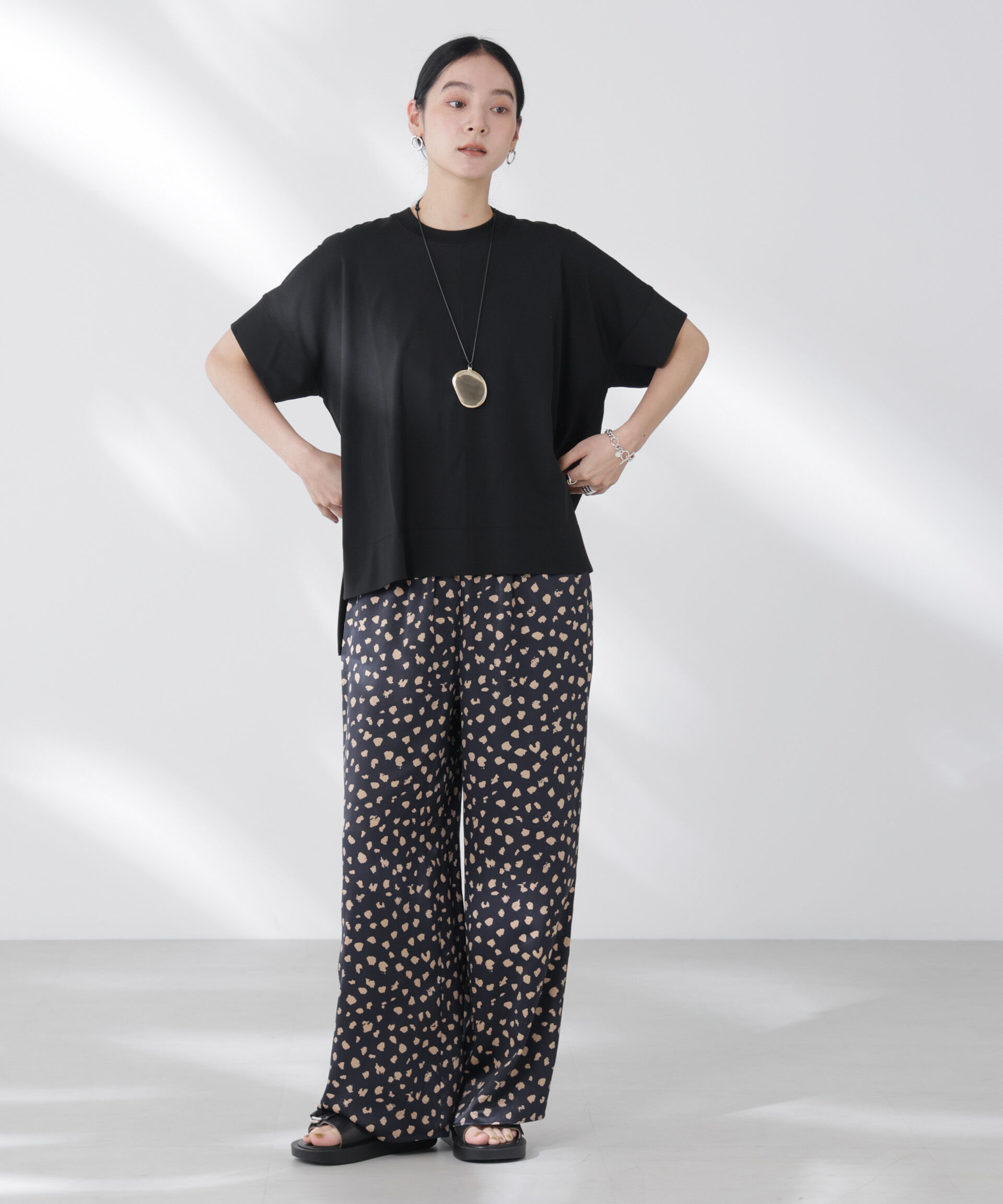 nano･universe「NANOFINE強撚コットンワイドTシャツ」|Tシャツ・カットソー|