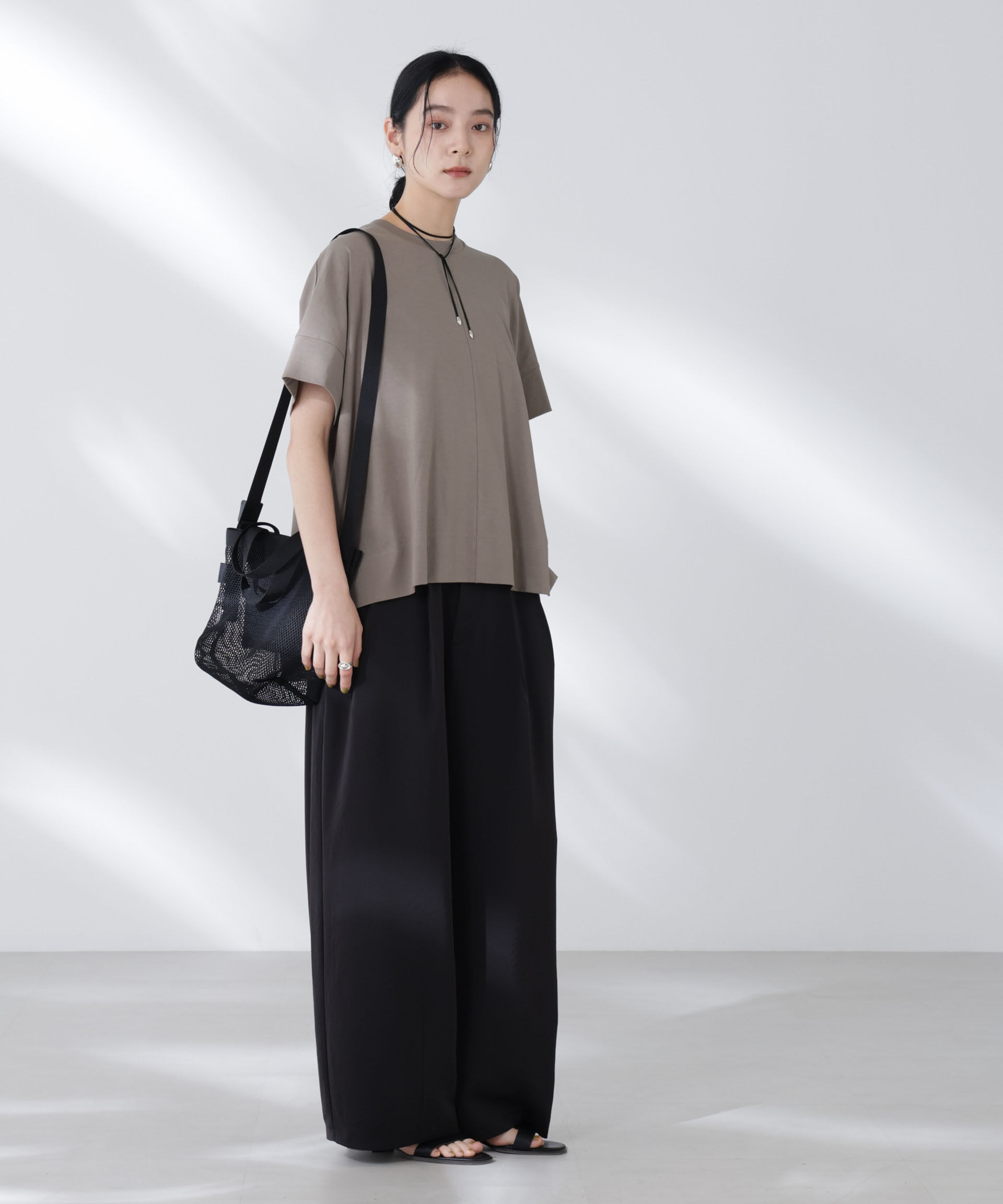 nano･universe「NANOFINE強撚コットンワイドTシャツ」|Tシャツ・カットソー|