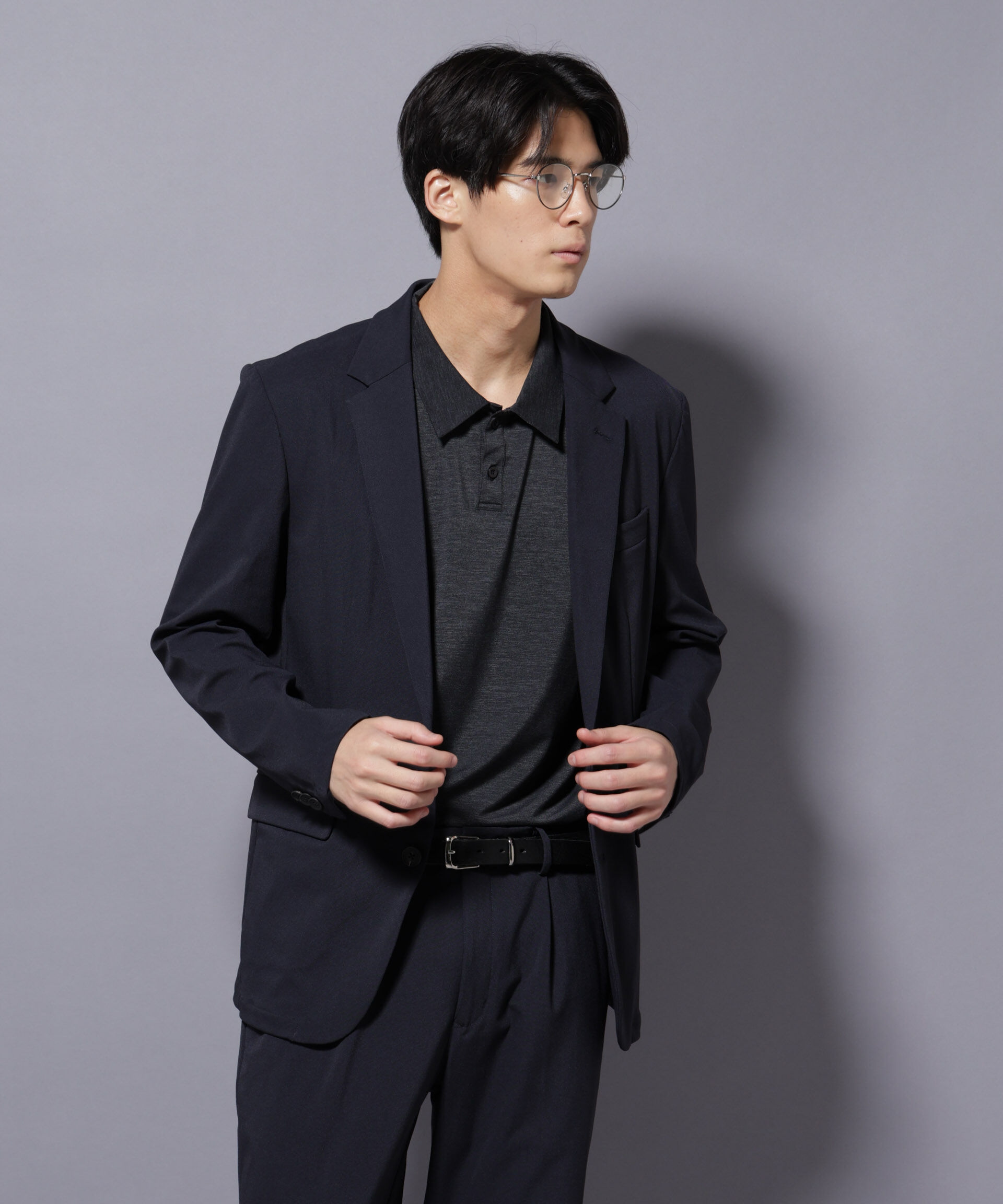 nano･universe「｢Damerino｣ ナイロンストレッチトリコットセットアップ」|スーツ|