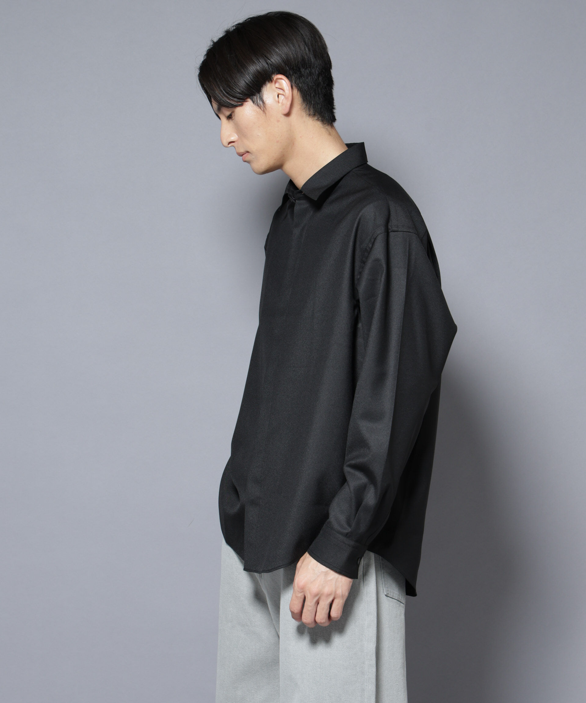 nano･universe「｢Gavante｣ ドライギャバレギュラーカラーシャツ」|シャツ・ブラウス|