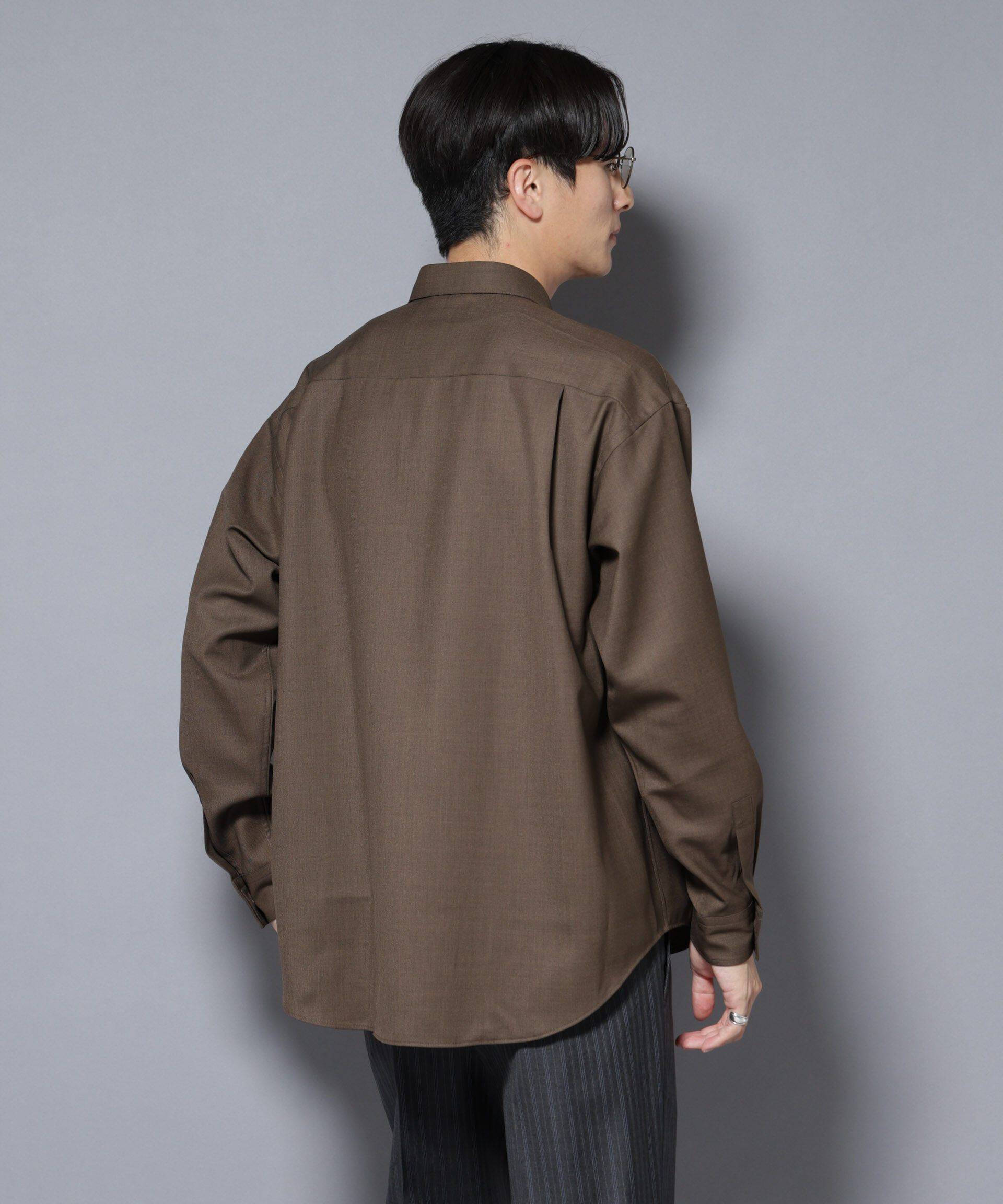 nano･universe「｢Gavante｣ ドライギャバレギュラーカラーシャツ」|シャツ・ブラウス|