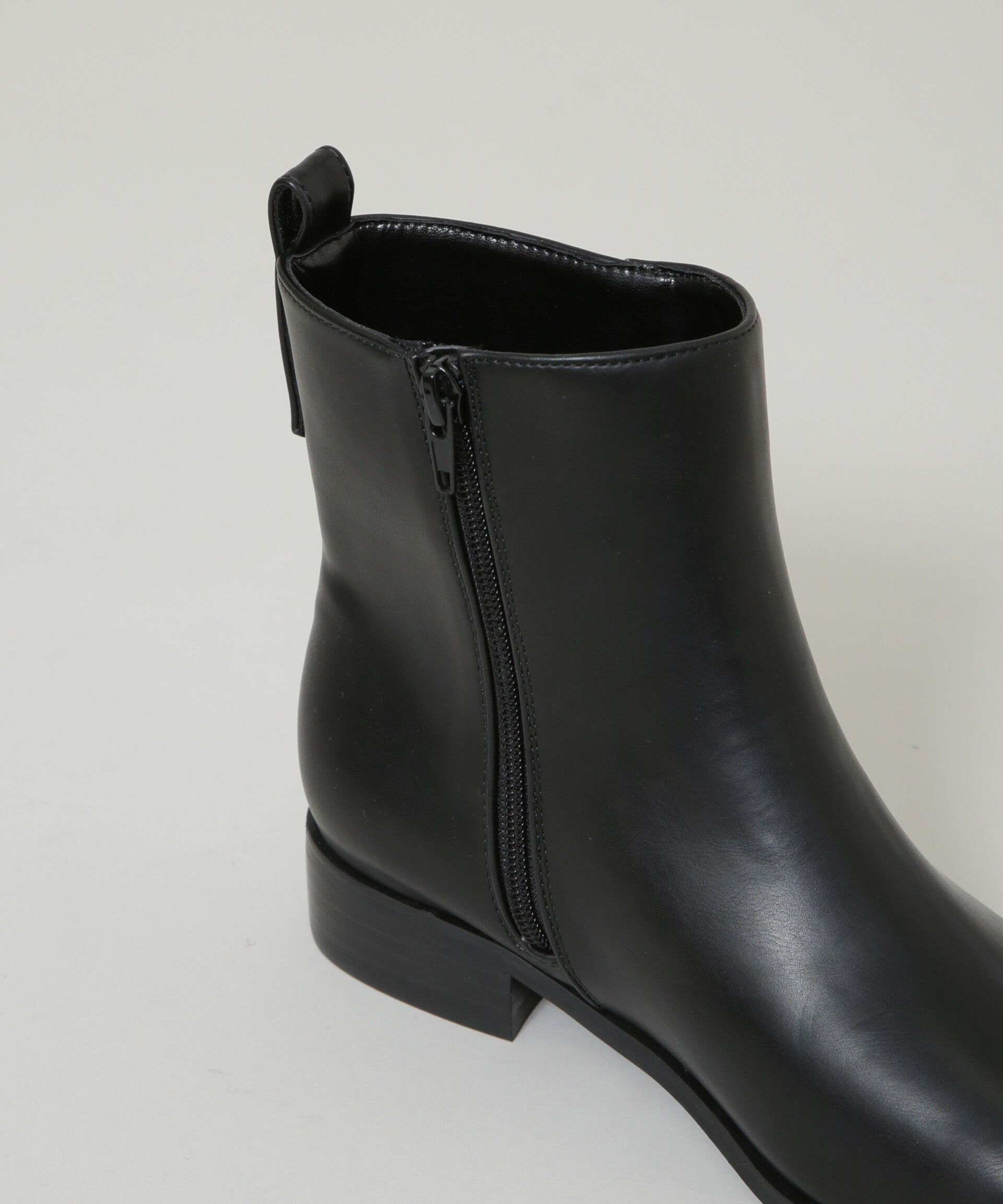 nano･universe「スクエアトゥフラットブーツ」|ビジネス・ドレスシューズ|