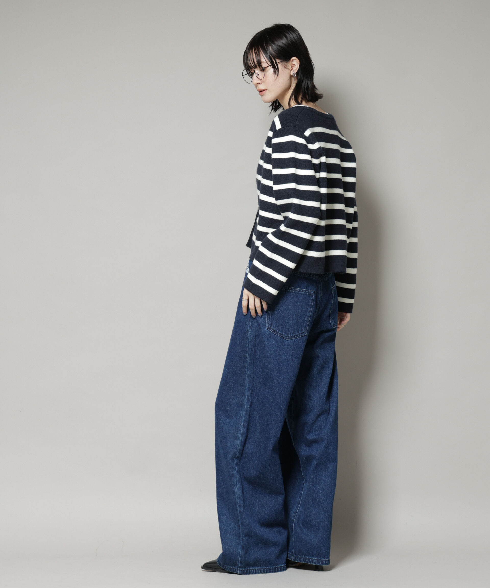 nano･universe「ミラノリブニットジャケット」|ニット・セーター|