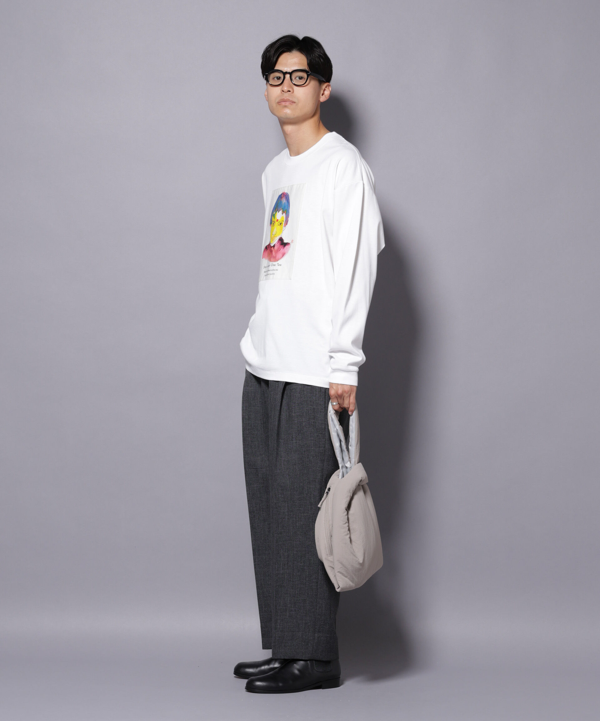 nano･universe「Anti Soaked(R)&times;SUNCHAIポートレート汗染み防止 Ｔシャツ長袖」|Tシャツ・カットソー|