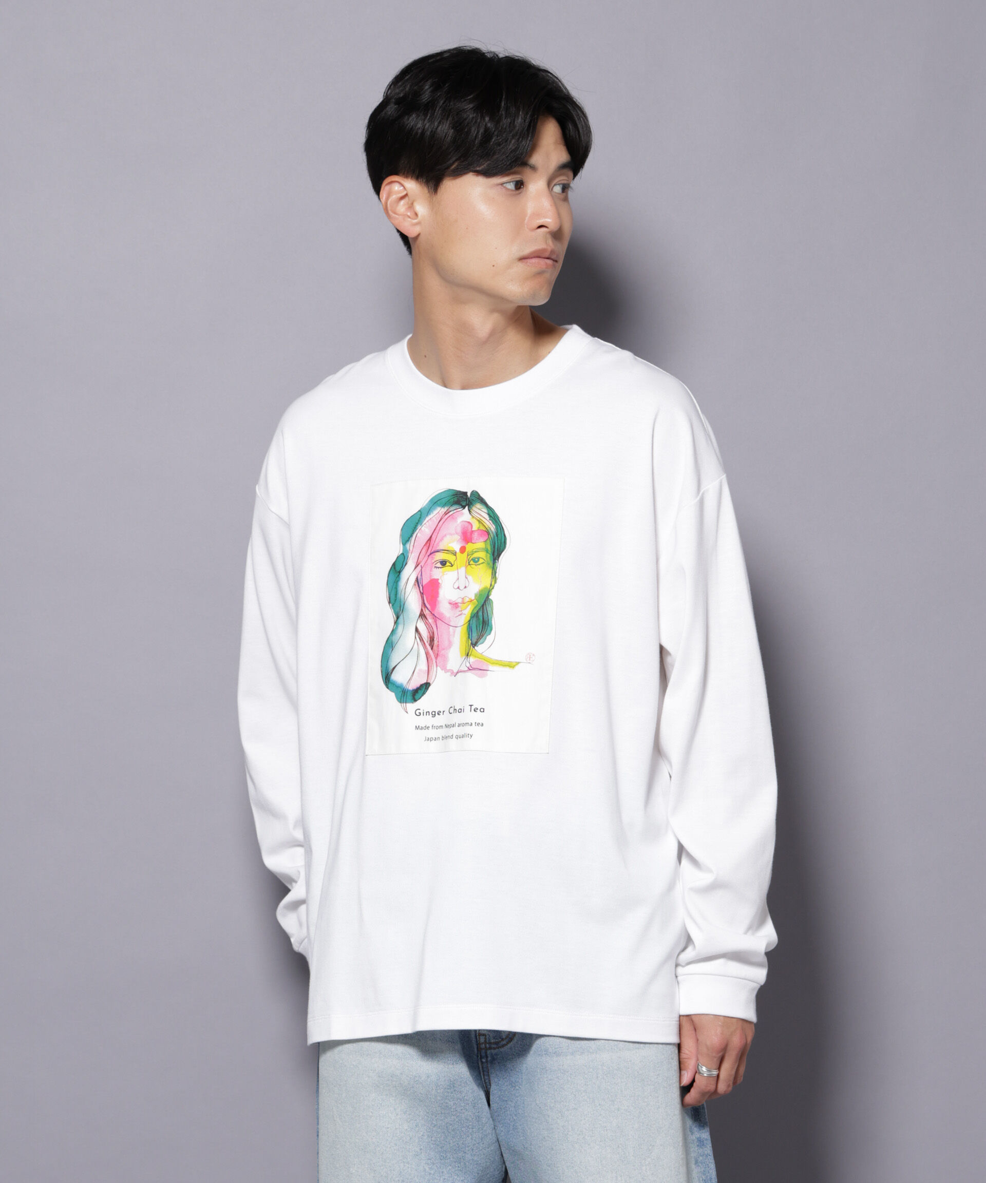 nano･universe「Anti Soaked(R)&times;SUNCHAIポートレート汗染み防止 Ｔシャツ長袖」|Tシャツ・カットソー|パターン21