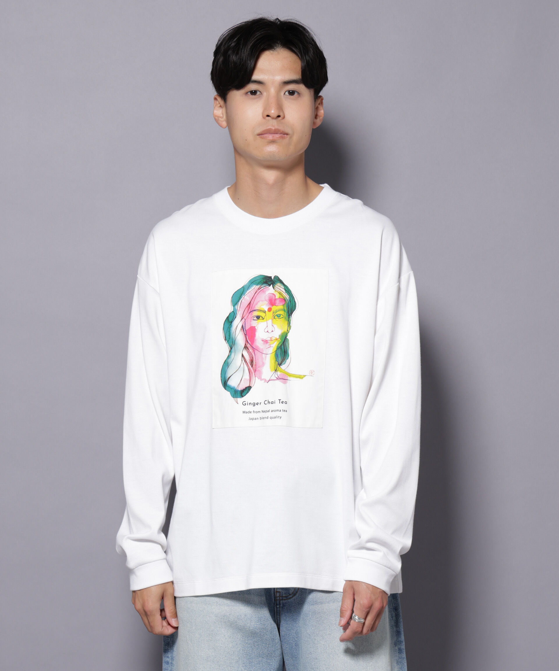 nano･universe「Anti Soaked(R)&times;SUNCHAIポートレート汗染み防止 Ｔシャツ長袖」|Tシャツ・カットソー|