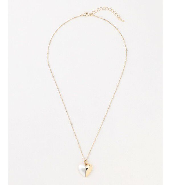 組曲「ハーフパールハート ネックレス」|ネックレス|