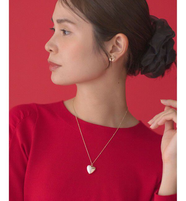 組曲「ハーフパールハート ネックレス」|ネックレス|