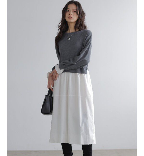 組曲「バルーンドッキングワンピース」|ワンピース|グレー系