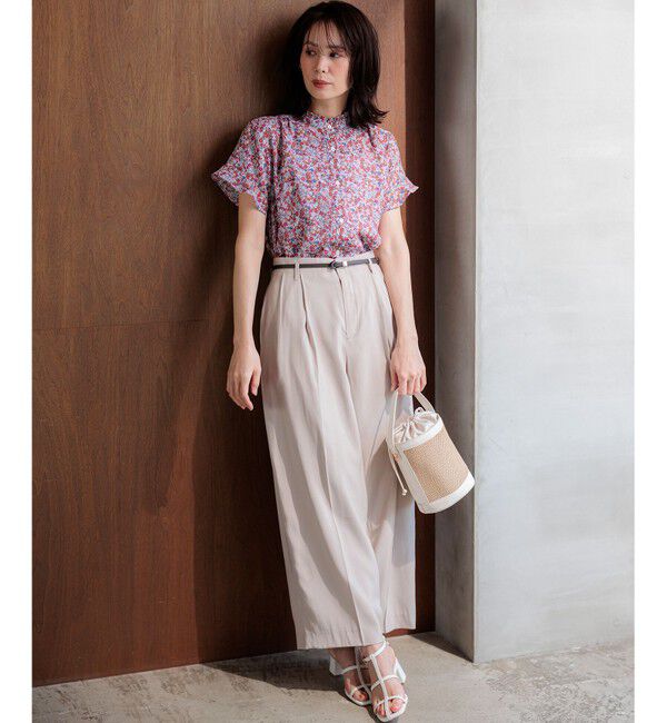 組曲「フラワーガーデンプリント ブラウス」|シャツ・ブラウス|